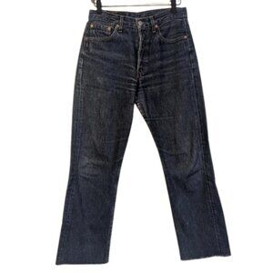 Levi's Straight Leg Button Fly Raw Hem Jeans Women's 29